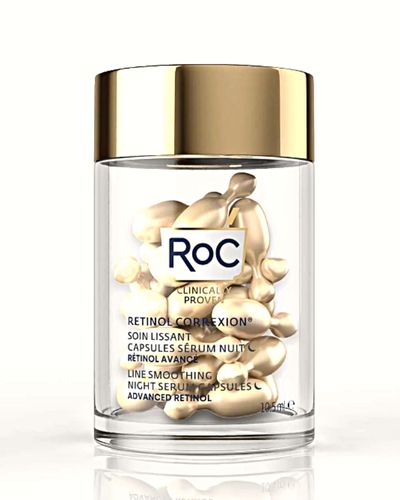Qué es RoC RETINOL CORREXION Line Smoothing Night Serum Capsules - La cultura del cuidado de la piel