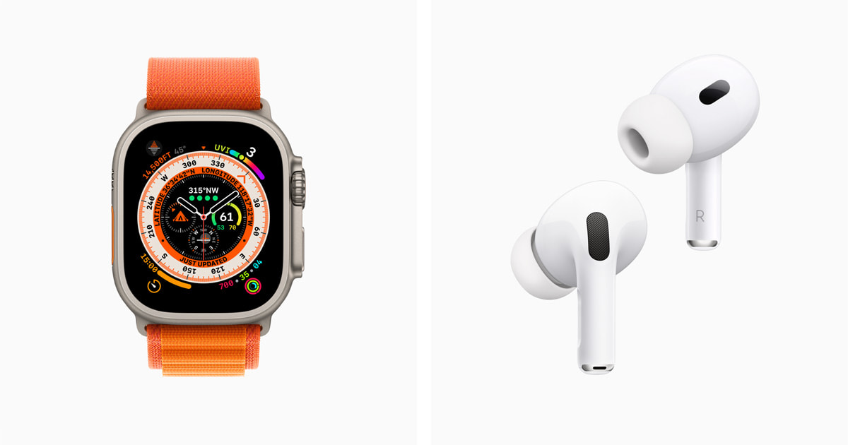 Apple Watch Ultra y AirPods Pro de próxima generación disponibles en las tiendas a partir del viernes