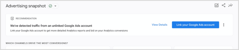 Google ya tiene recomendaciones para Google Analytics