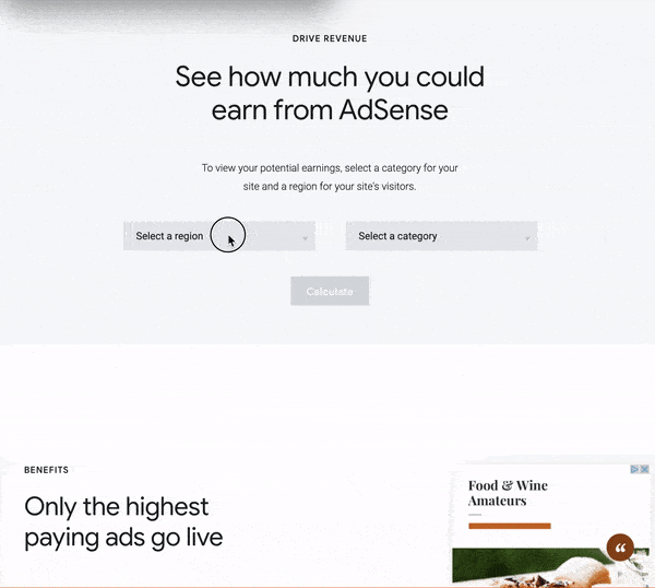 Calcule sus ingresos de AdSense