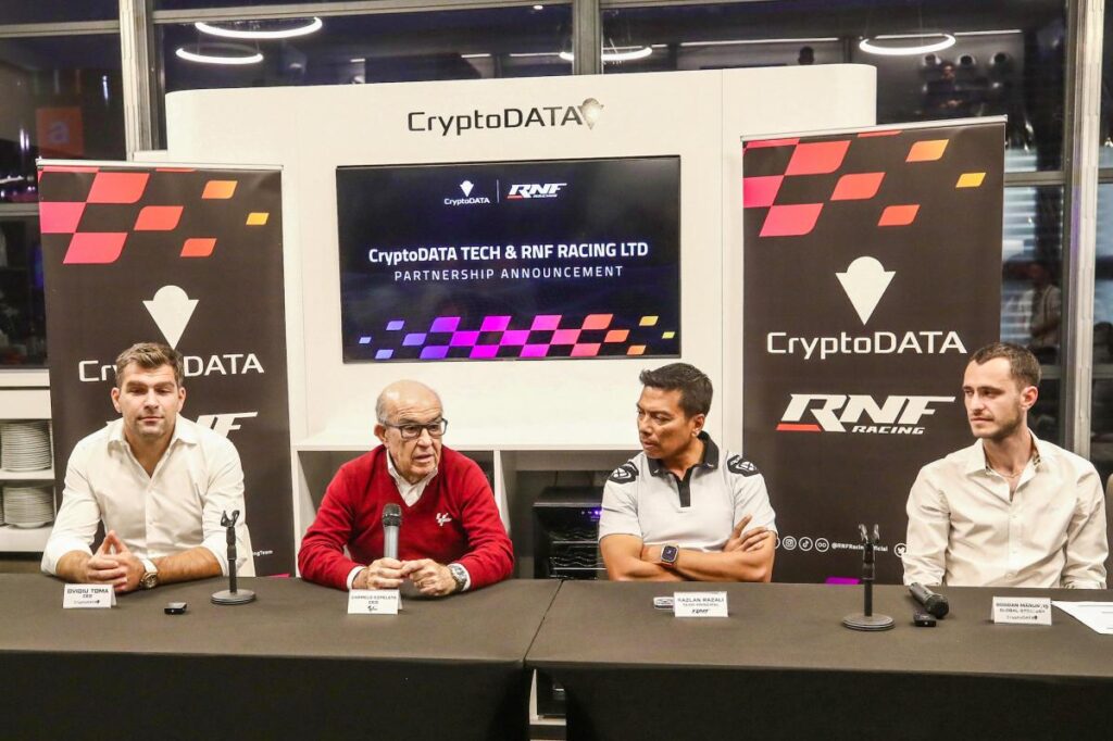 CryptoDATA se convierte en accionista mayoritario de RNF MotoGP™