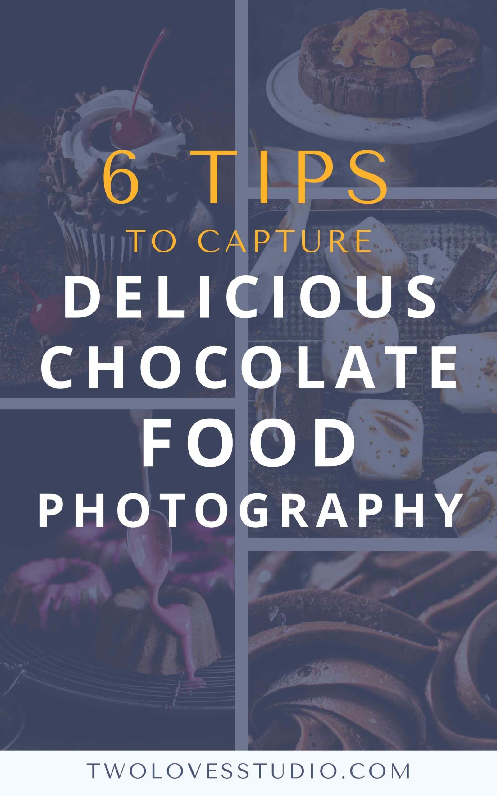 6 consejos prácticos para tomar deliciosas fotografías de comida con chocolate