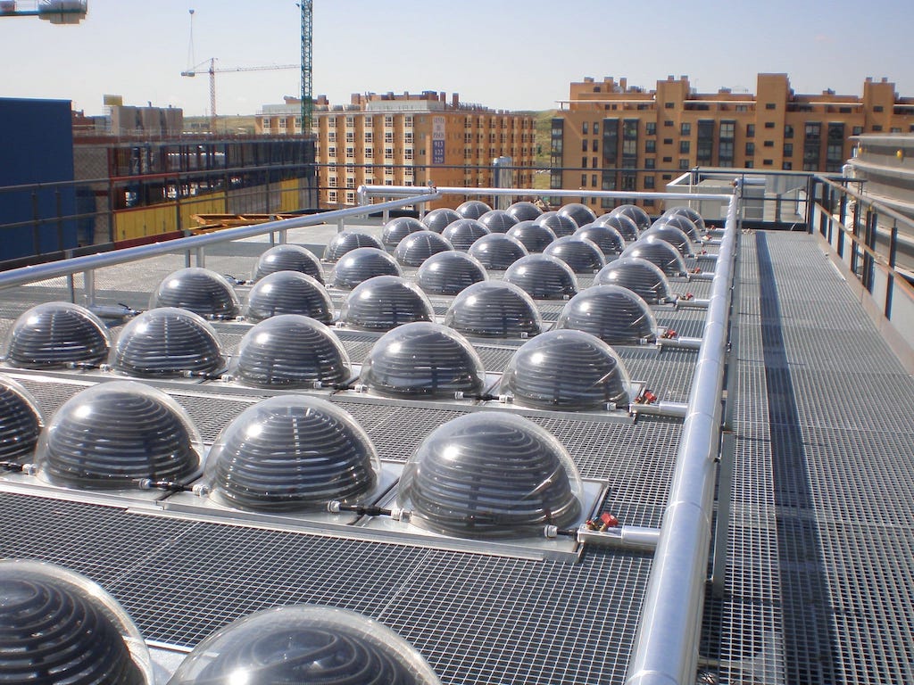 Instalación se SunSphere 360° en techos