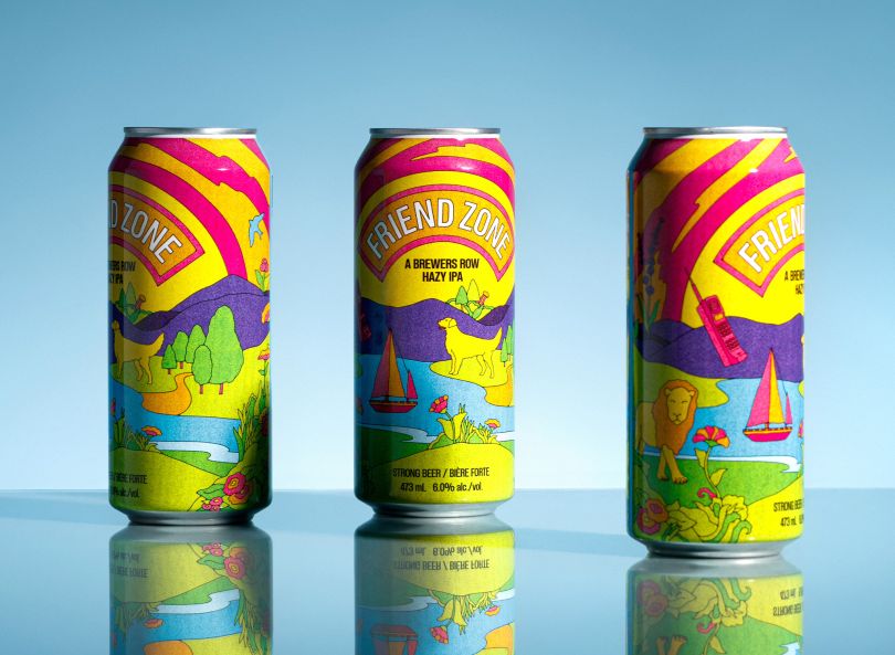 Glasfurd & Walker elaboran un empaque evocador y colorido para una colaboración cervecera canadiense